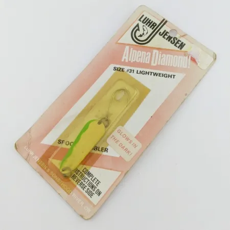 Luhr Jensen Alpena Diamond #31 Glow, 4g, Glo-Flo Green, Skeddrag #24265