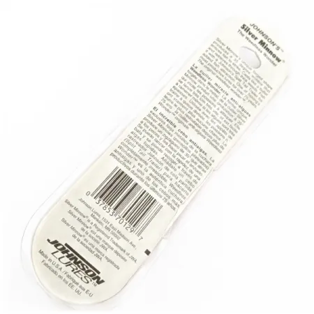 Johnson Silver Minnow, 21g Grön/Orange/Nickel, vasskyddat skeddrag #24267