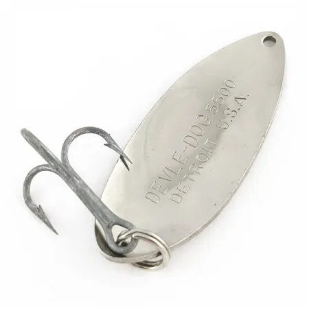 Eppinger Dardevle Devle Dog 5500 Detroit (1980-tal), Nickel, 21g, Skeddrag #24271