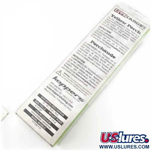 LiveTarget Yellow Perch 16, 90g, Yellow Perch, Djupgående vobbler #24273