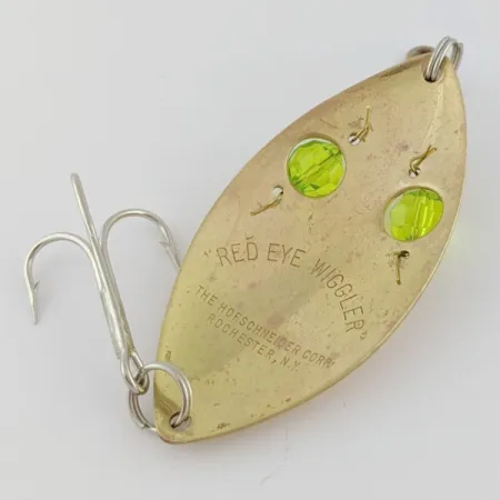 Hofschneider Red Eye Wiggler, guld/grön, 25g, skeddrag #24288