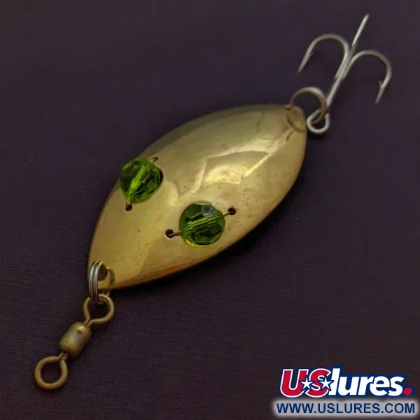 Hofschneider Red Eye Wiggler, guld/grön, 25g, skeddrag #24288