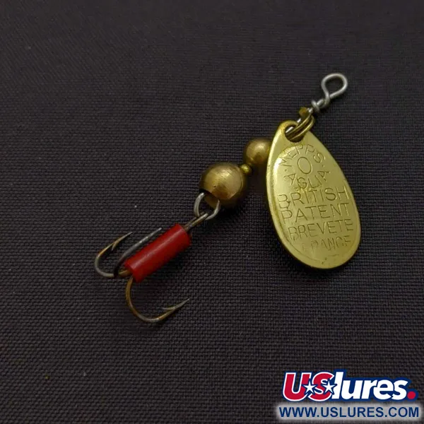 Mepps Aglia 0 (1960-tal), 2,5g, guld, spinnare #24289