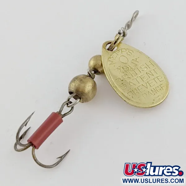 Mepps Aglia 0 (1960-tal), 2,5g, guld, spinnare #24289