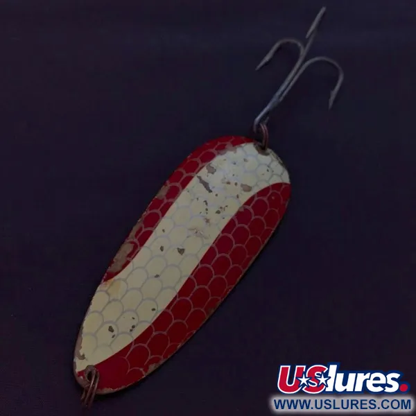 Eppinger Dardevle Huskie Junior Detroit (1950s), 58g, nickel/röd, skeddrag #24338