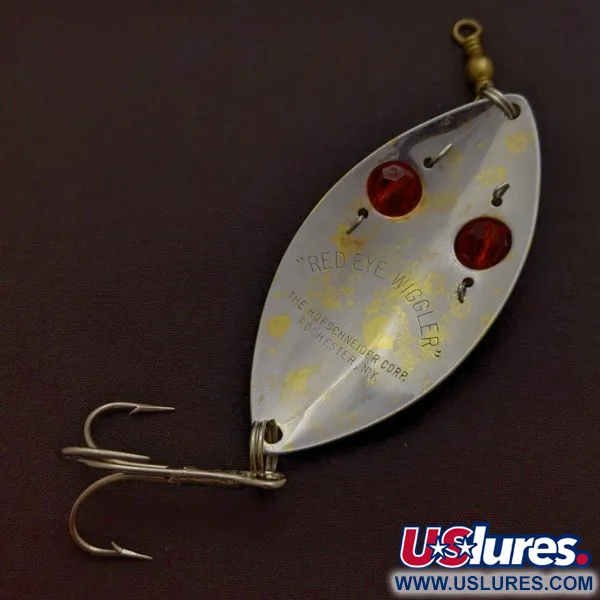 Hofschneider Red Eye Wiggler, 25g silver/mässing/röda ögon, Skeddrag #24361