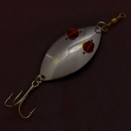 Hofschneider Red Eye Wiggler, 25g silver/mässing/röda ögon, Skeddrag #24361