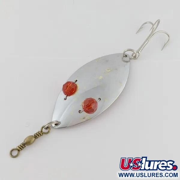 Hofschneider Red Eye Wiggler, 25g silver/mässing/röda ögon, Skeddrag #24361