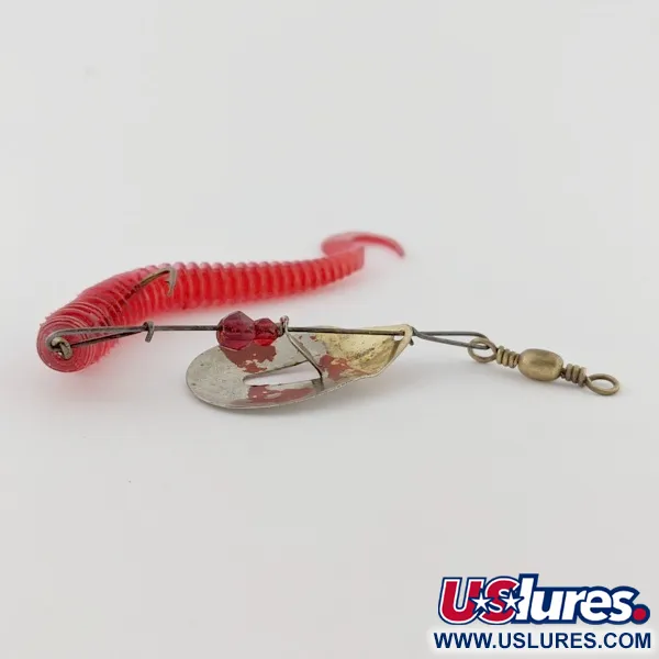 Pflueger June Bug №6, 7g, Nickel/Röd, Spinnare #24396