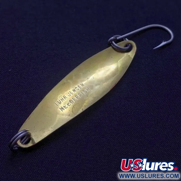 Luhr Jensen Needlefish 2, 3g vit/röd/mässing, trollingdrag #24417