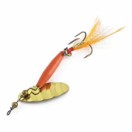 Worth #301 Spinnare, Röd Svart Guld, Fjädrad Trekrok, #24436