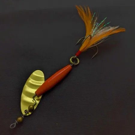 Worth #301 Spinnare, Röd Svart Guld, Fjädrad Trekrok, #24436