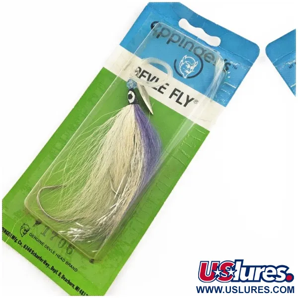 Eppinger Devle Fly Trollingrigg, Nickel Vit Lila, Bucktail, #24438