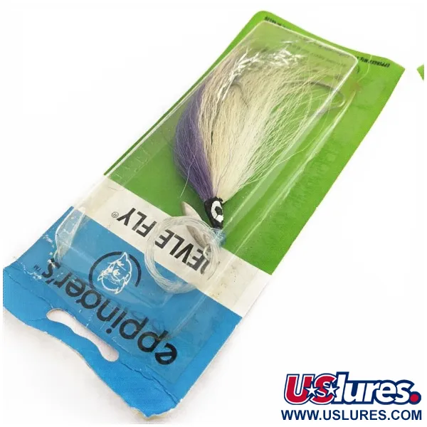 Eppinger Devle Fly Trollingrigg, Nickel Vit Lila, Bucktail, #24438