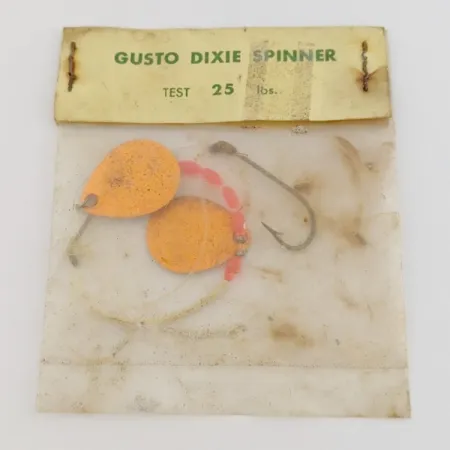 Gusto Dixie Spinner Spinnare, Orange, 2g, Dubbla skedar, #24485