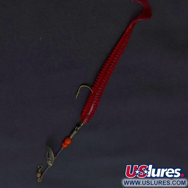 Pflueger June Bug №4 Spinnare, Röd/Nickel, 6 g, Offset-arm, #24501