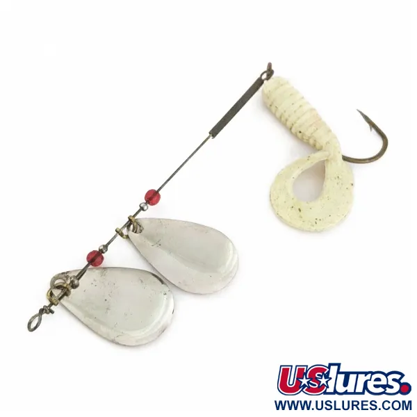 Worth Double Blade Spinner, Nickel, 5 g, Curly Tail, #24502