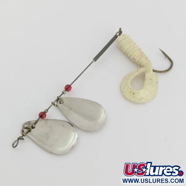 Worth Double Blade Spinner, Nickel, 5 g, Curly Tail, #24502