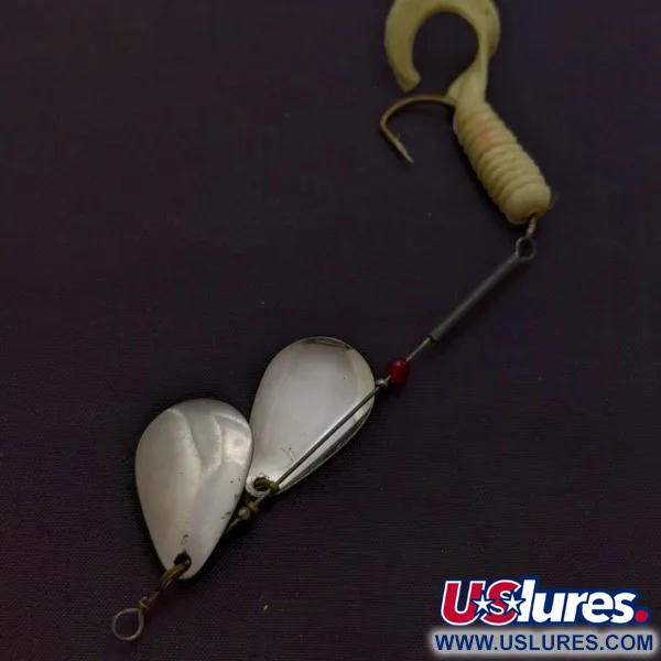 Worth Double Blade Spinner, Nickel, 5 g, Curly Tail, #24502