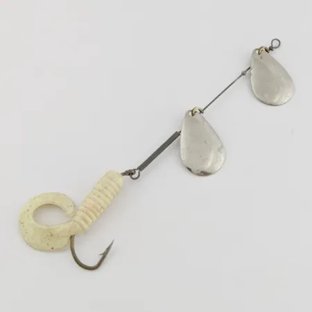 Worth Double Blade Spinner, Nickel, 5 g, Curly Tail, #24502