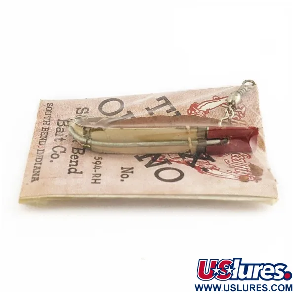 South Bend Trix-Oreno 594 Flugbete, Silver/Röd, 2 g, #24506