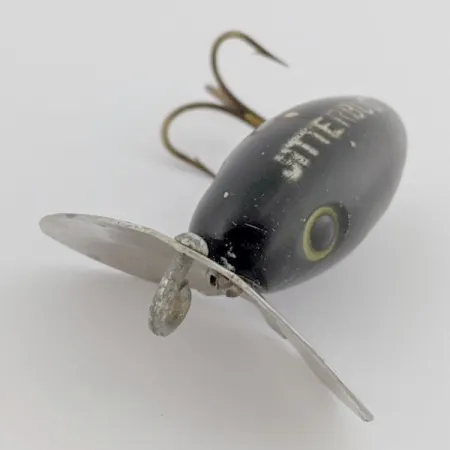 Arbogast Jitterbug Ytgående wobbler, Svart, 4 g, Metallsked, #24507