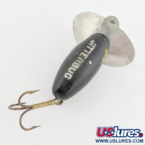 Arbogast Jitterbug Ytgående wobbler, Svart, 4 g, Metallsked, #24507