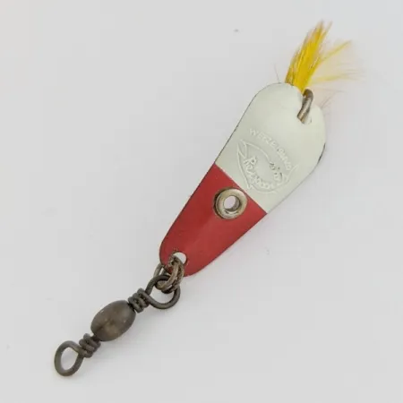 Rex Spoon Weezel skeddrag, röd/vit, 1,7 g, fjädrar, #24517