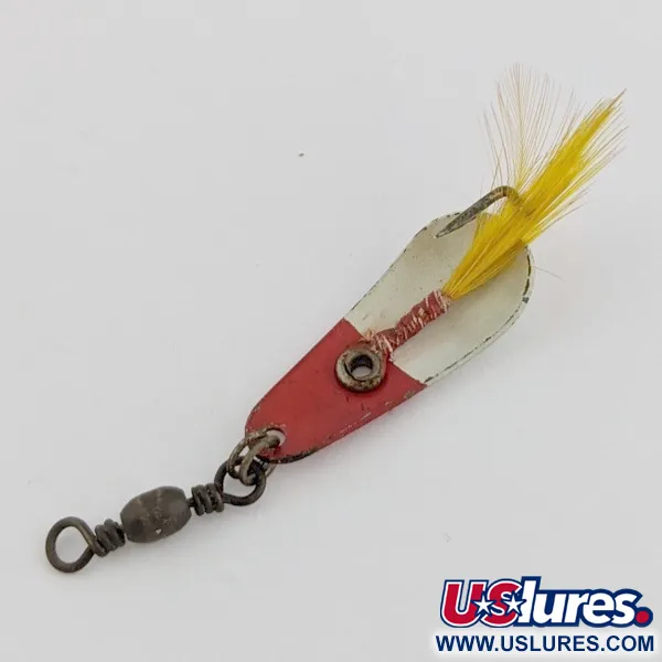 Rex Spoon Weezel skeddrag, röd/vit, 1,7 g, fjädrar, #24517