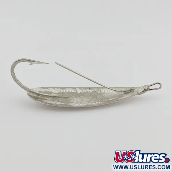 Johnson Silver Minnow Weedless Skeddrag, Nickel, 12g, #24548