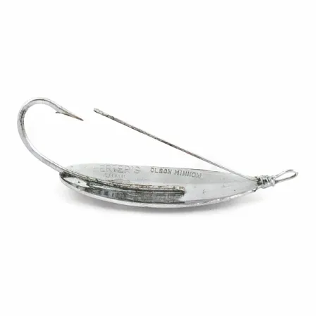Herter's Olson Minnow Skeddrag, Nickel, 1/4 oz (7g), Vasskydd, #24567