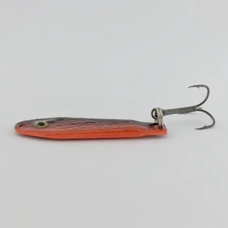Renosky Bloody Jig Spoon, röd/svart, 12 g, fjällmönster, #24581