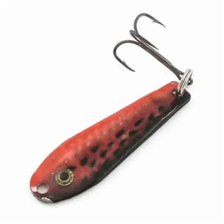 Renosky Bloody Jig Spoon, röd/svart, 12 g, fjällmönster, #24581