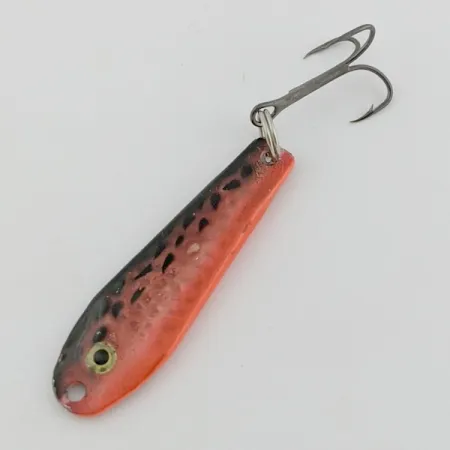 Renosky Bloody Jig Spoon, röd/svart, 12 g, fjällmönster, #24581
