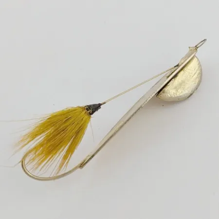 Marathon Weedless Spoon, Guld, 6 g, Bucktail, #24597
