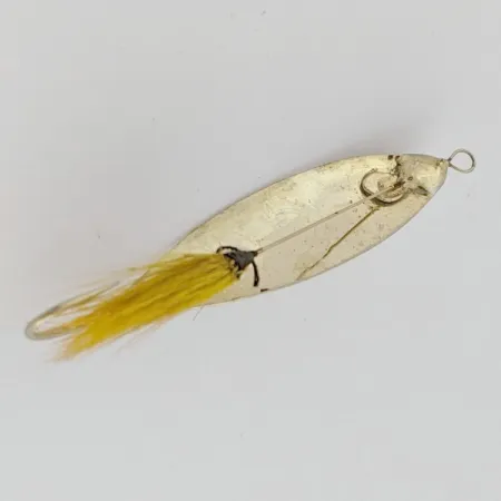 Marathon Weedless Spoon, Guld, 6 g, Bucktail, #24597
