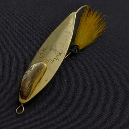Marathon Weedless Spoon, Guld, 6 g, Bucktail, #24597