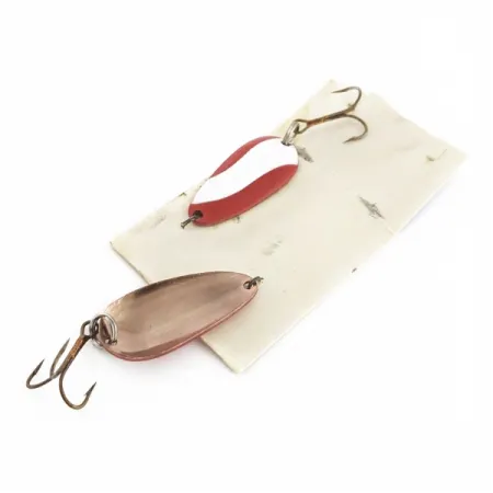 Glen Evans Spoon Skeddrag, röd/vit/koppar, 6g, 2-pack, #24601