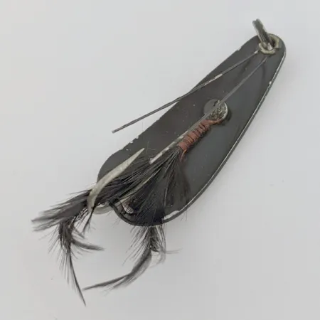 Skeddrag Weezel Rex Spoon, svart, 12g, vasskyddat med fjäder, #24674