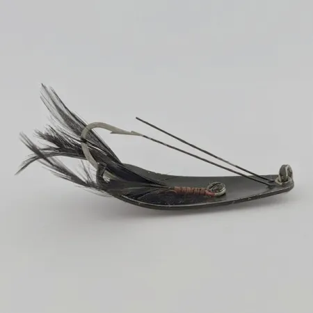 Skeddrag Weezel Rex Spoon, svart, 12g, vasskyddat med fjäder, #24674