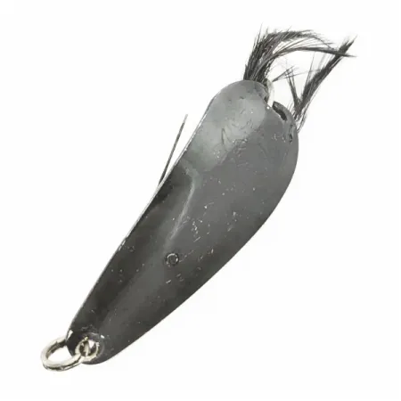 Skeddrag Weezel Rex Spoon, svart, 12g, vasskyddat med fjäder, #24674