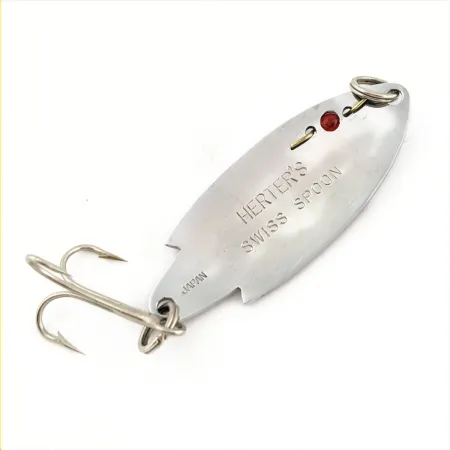 Herter's Swiss Spoon Skeddrag, Nickel, 7g, Röd Pärla, #24721