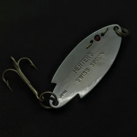 Herter's Swiss Spoon Skeddrag, Nickel, 7g, Röd Pärla, #24721