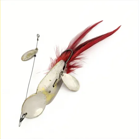 Heddon Queen Stanley Spinnerbait, Nickel, 14g, Röda Fjädrar, #24741