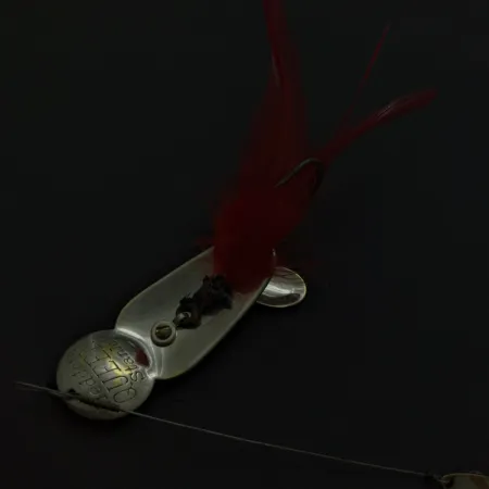 Heddon Queen Stanley Spinnerbait, Nickel, 14g, Röda Fjädrar, #24741