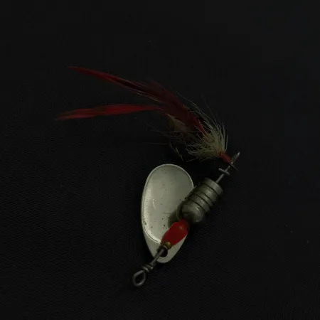 Heddon HEP 1 Spinnare, nickel, 3.6 g, fjäderklädd krok, #24746