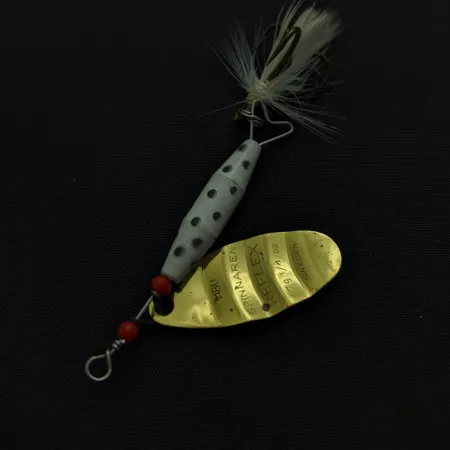 Abu Spinnaren Reflex, Guld, 7 g, Fjäderklädd Krok, #24756