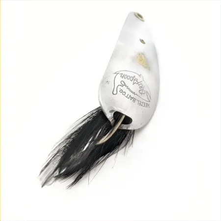 Weezel Rex Spoon skeddrag, nickel, 12 g, fjädertrailer, #24761