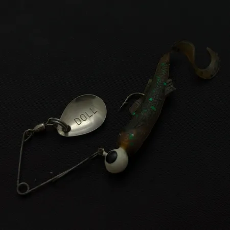 Doll Spinnerbait Spinnerbait, nickel/vit, 4g, curly tail, #24767