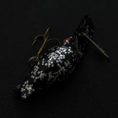 Eddie Pope Hot Shot vobbler, svart glitter, 1.5 g, #24774